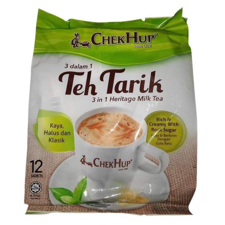 

Chek Hup 3 in 1 Teh Tarik Malaysia / Check Hup / ChekHup / ChekHup Milk Tea Wih Cane Sugar