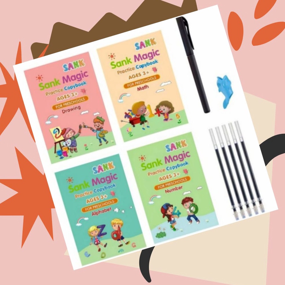 

[KODE PRODUK 0PSQQ5976] SANK MAGIC BOOK DAPAT 4 BUKU DAN 5 REFILL