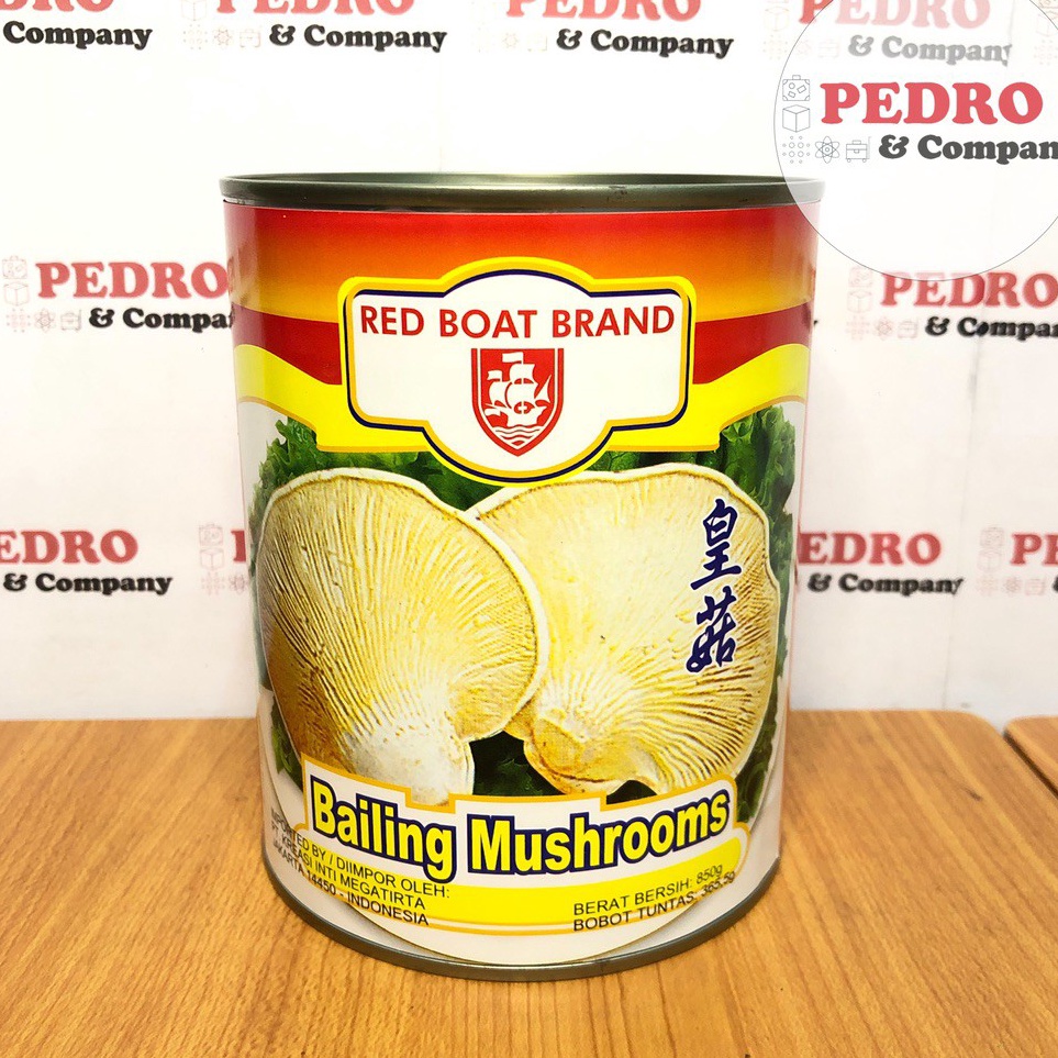 

[KODE PRODUK GCAUG6544] Red boat bailing mushrooms 850 gram - jamur dalam kaleng