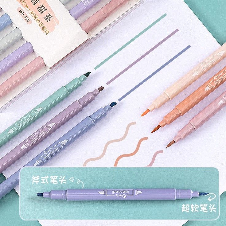 

[KODE PRODUK LWM0P8550] Stabilo / highlighter pastel double tip 6 colors warna - WD-600