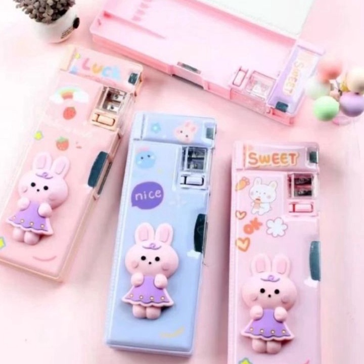 

[KODE PRODUK N7FWT7794] Kotak pensil 3D timbul squishy/ kotak pencil xpm karakter/kotak pencil 3D