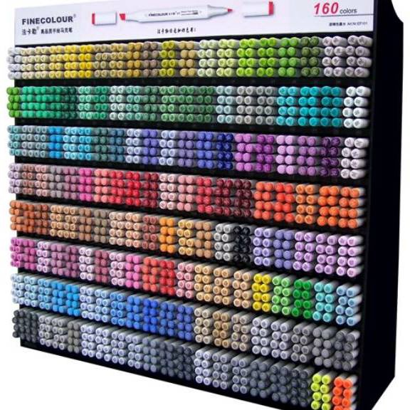 

[KODE PRODUK A8FTV36100] Finecolour marker EF101 (body bulat) (harga satuan )