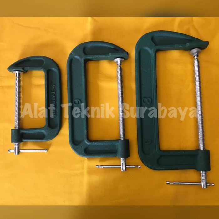 CATOK C 8" 10" 12" INCH / CLAMP KLEM JEPIT PENJEPIT PRESS KAYU BESI