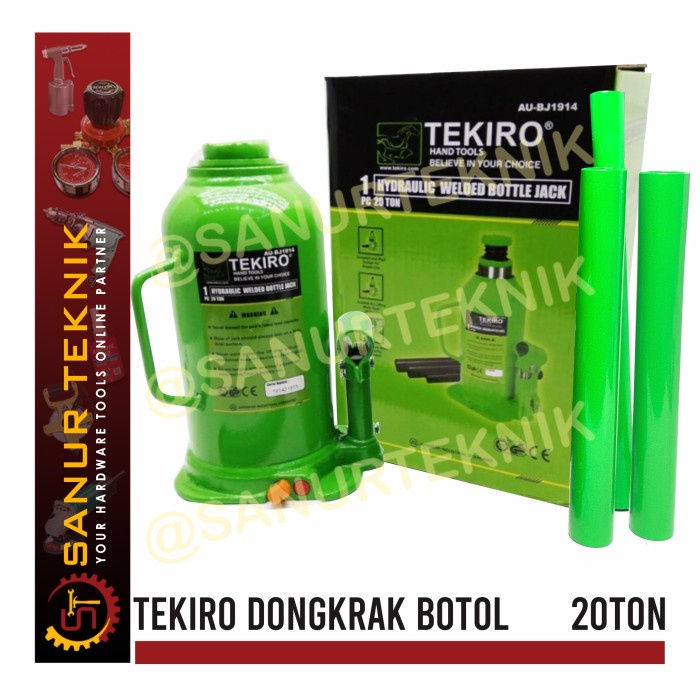 Terlaris Dongkrak Botol / Hydraulic Jack Tekiro 20T / 20 T / 20Ton / 20 Ton