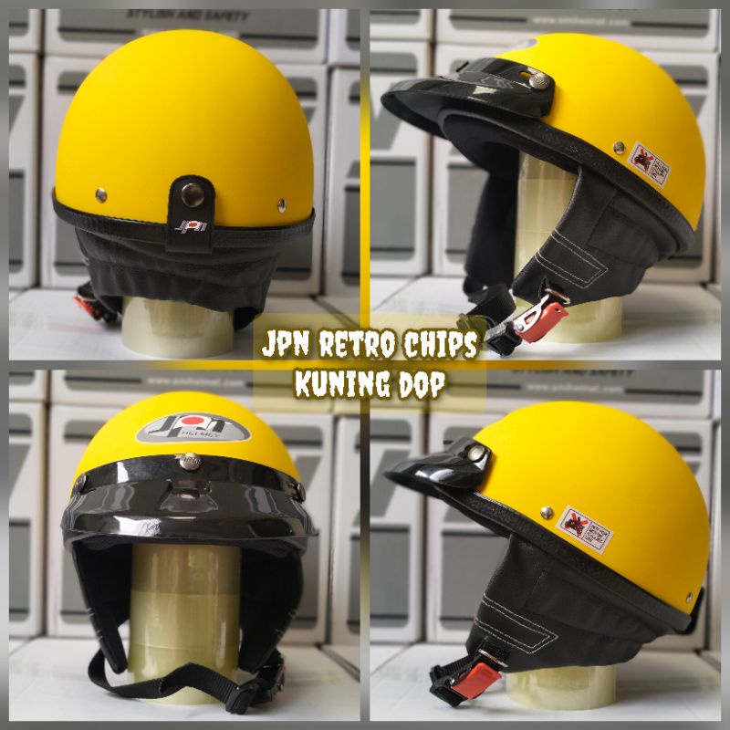Helm Chip Merek Jpn Warna kuning Dop