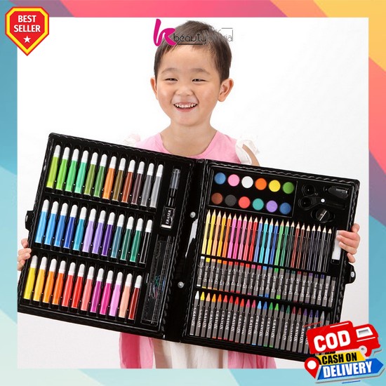 

Pensil Warna/Crayon Cat Air 208Pcs Kb-A28 Crayon Set Pensil Warna Isi 150Pcs / Alat Tulis Colouring Book / Peralatan Gambar Lukis Mewarnai Anak