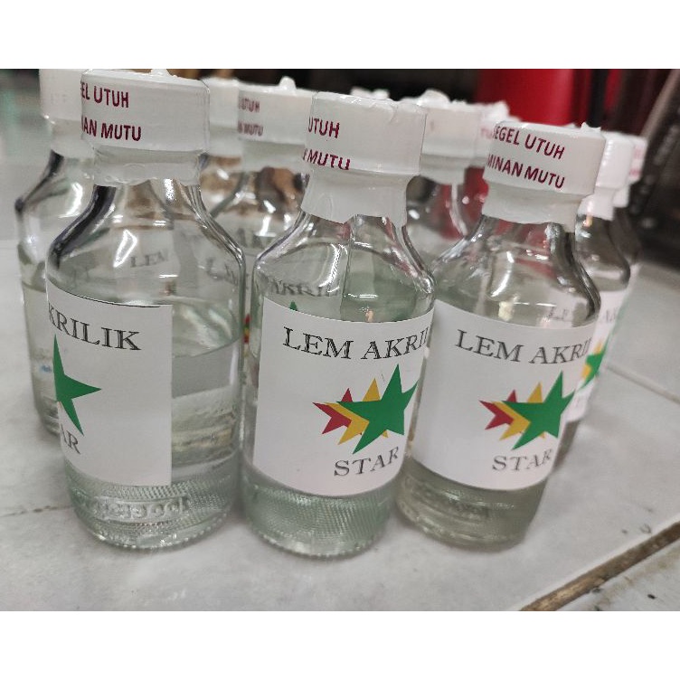 

Lem akrilik bening 100ml / lem akrilik + bonus suntikan 5 ml izf