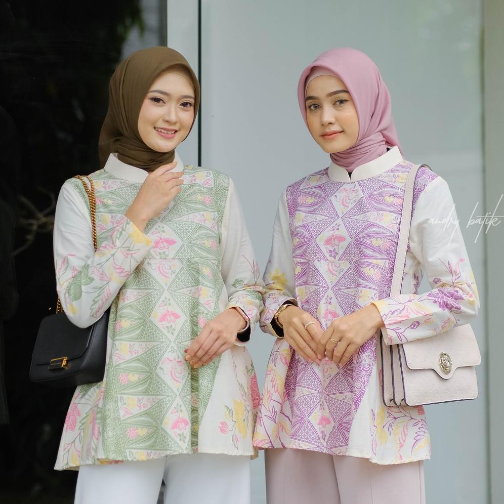 Populer Kamania Blouse Batik Kerja Kantor Wanita By Audry Batik Msx