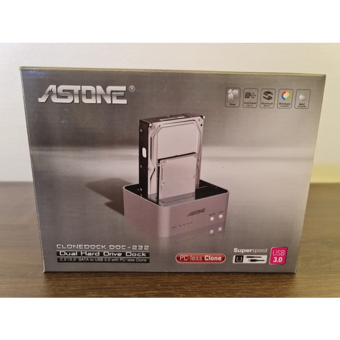 Terlaris Astone Clonedock Doc-232 Dual Hard Drive Usb 3.0