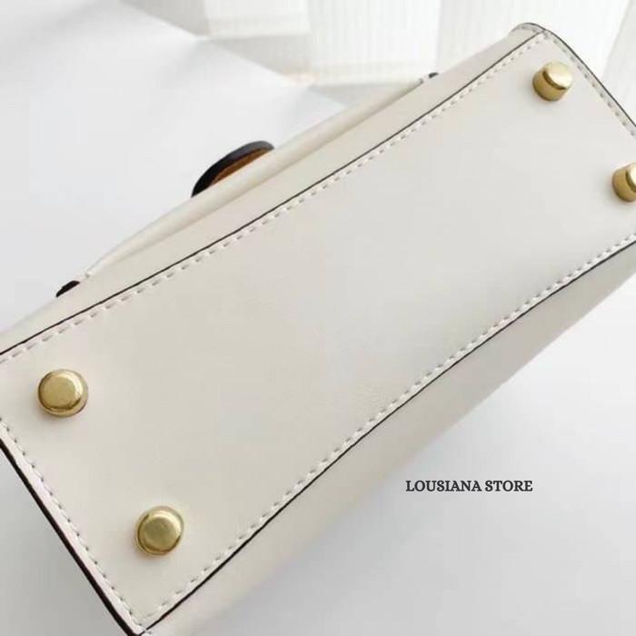 Coach Tabby Top Handle Shoulder Bag Handbag Color White