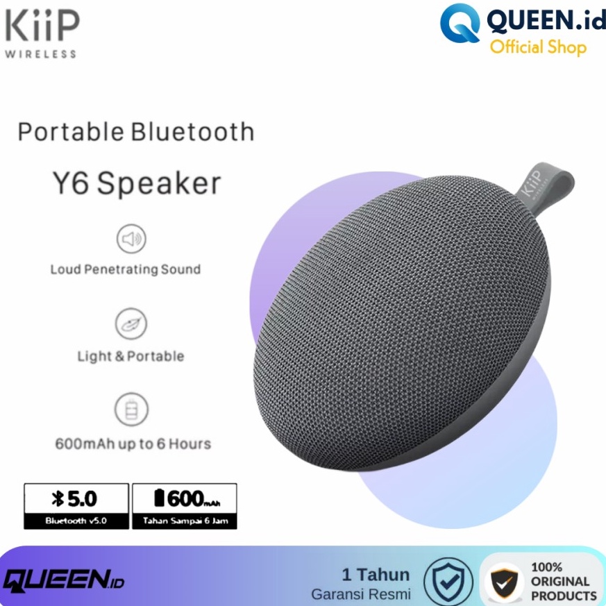 Ready SAKUMiNi Y6 Bluetooth Speaker By KIIP / Wireless Speaker Bluetooth Round Baseus kiip