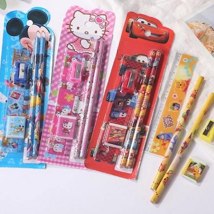 

Mini Stationery Set Alat Tulis Sekolah 5 In 1 Karakter Lucu