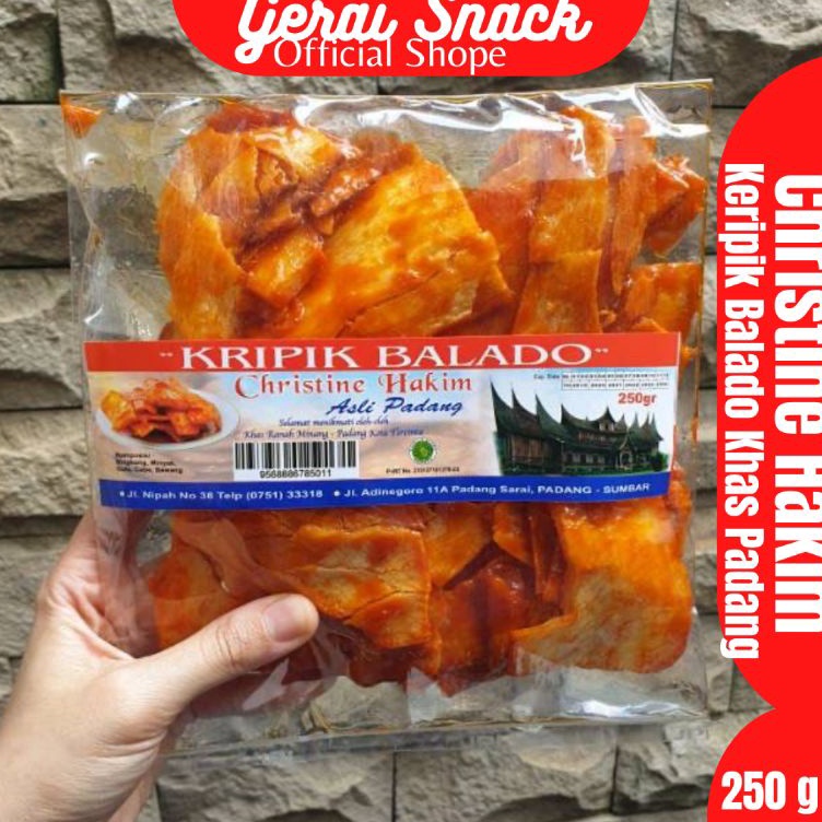 

Keripik Balado Sanjay Christine Hakim Oleh Oleh Khas Padang 250 g