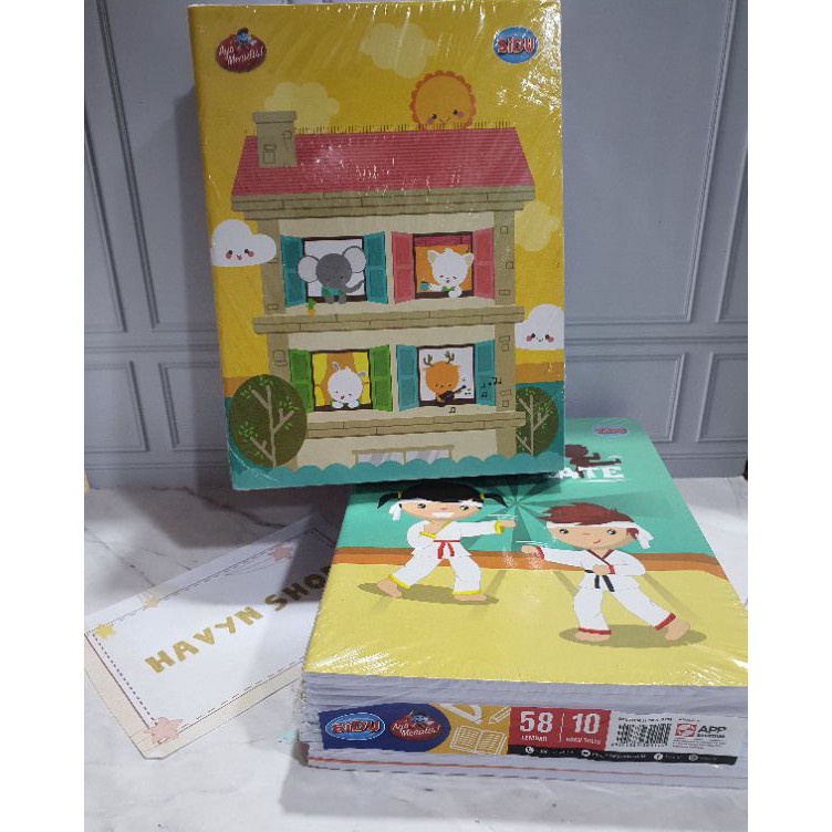 

MALL (10pc) buku tulis merek SIDU isi 58 lembar/buku tulis !!!