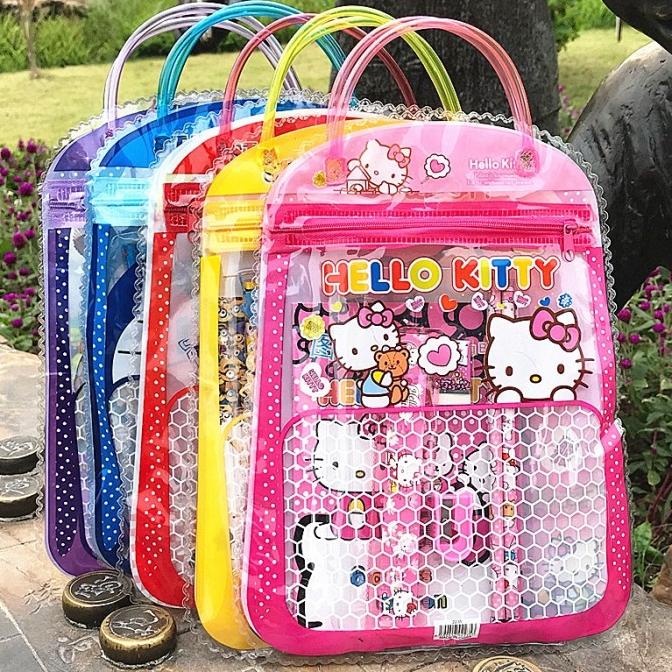

Stationary Set Free Bag / Set Alat Tulis Anak Sekolah Motif Kartun.