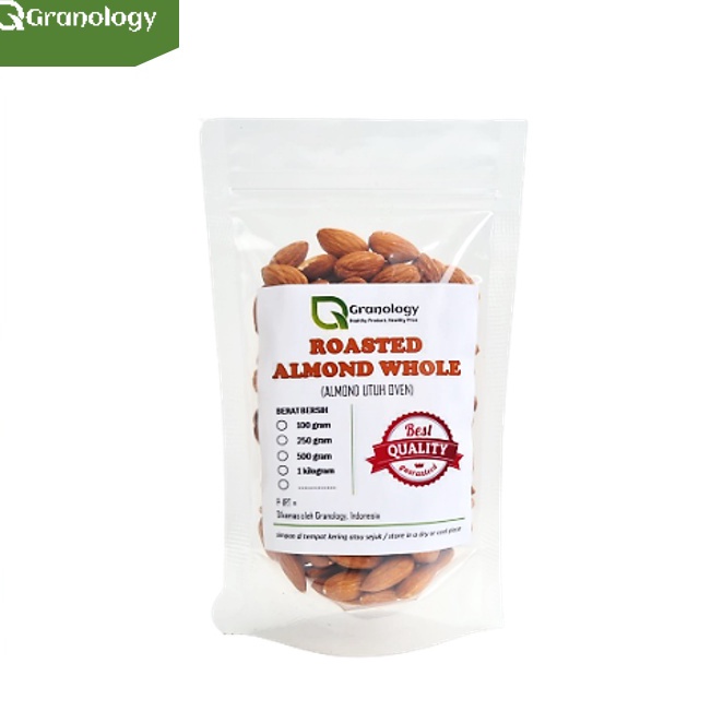 

[KODE PRODUK 9DJYZ4293] Roasted Whole Almond / Kacang Almond Utuh Oven (100 gram) by Granology