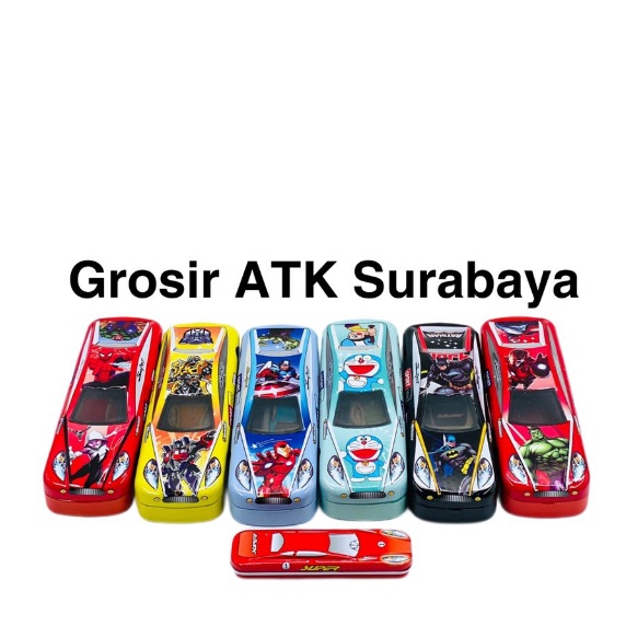 

ZBCJ7870㊮ Kotak Tempat Pensil Kaleng Bentuk Mobil Avenger BTS Disney Lucu 2 ㊧