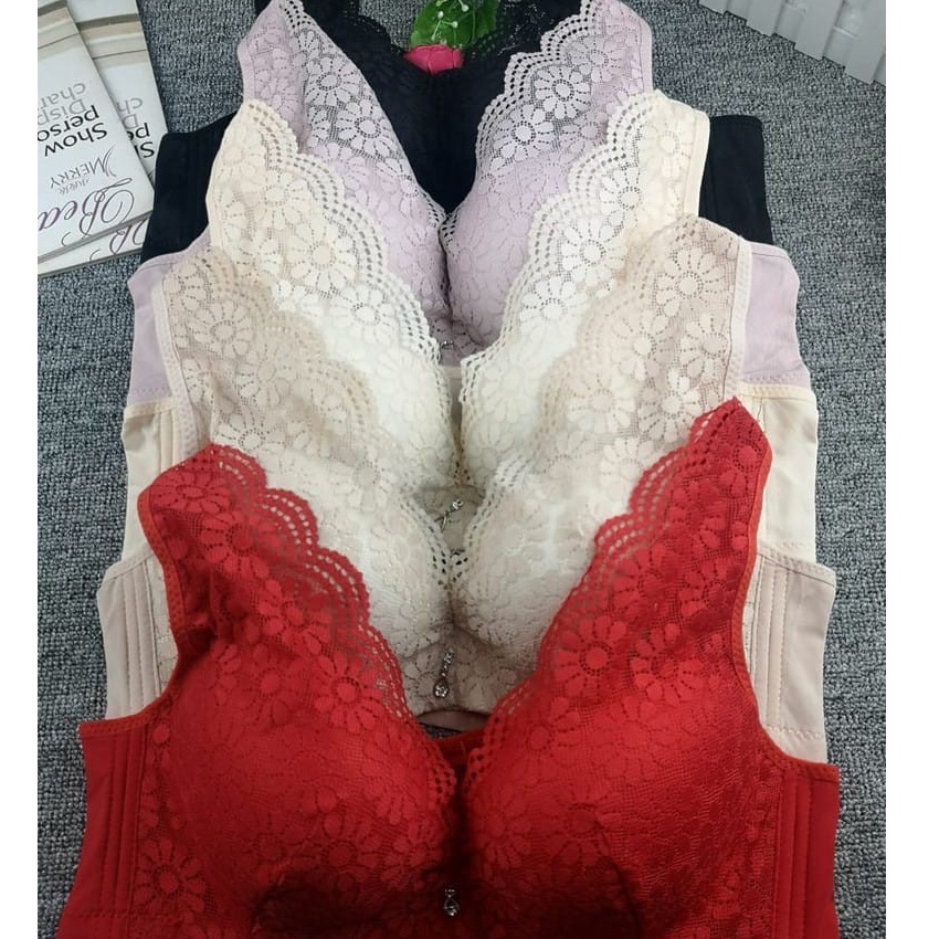 ✨Original✨ BRA / BH WANITA KAWAT 8942 IMPORT BUSA TIPIS KAIN LEMBUT FASHION PUSH UP Wanita Tanpa Sex