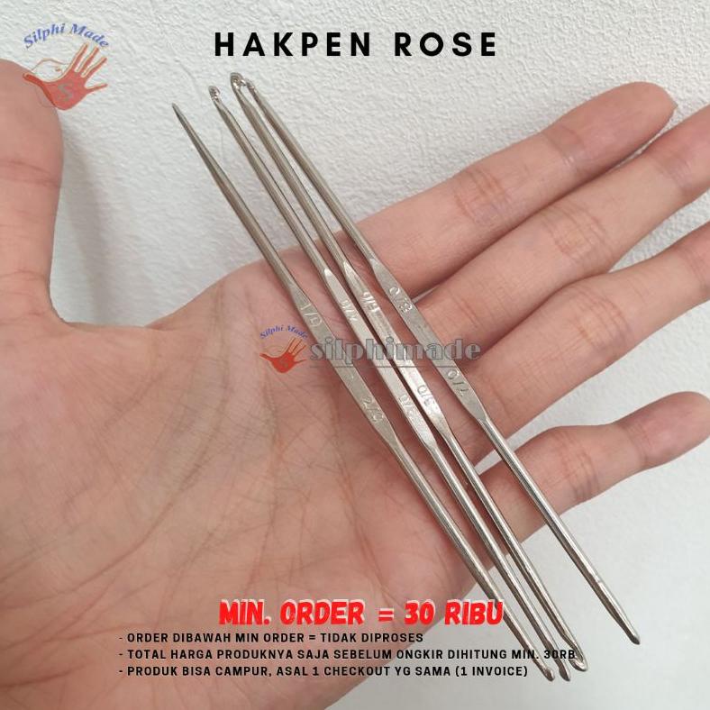 Limited [Satuan] Hakpen Rose (Hakpen Rajut, Hakken Rajut, Crochet Hook)