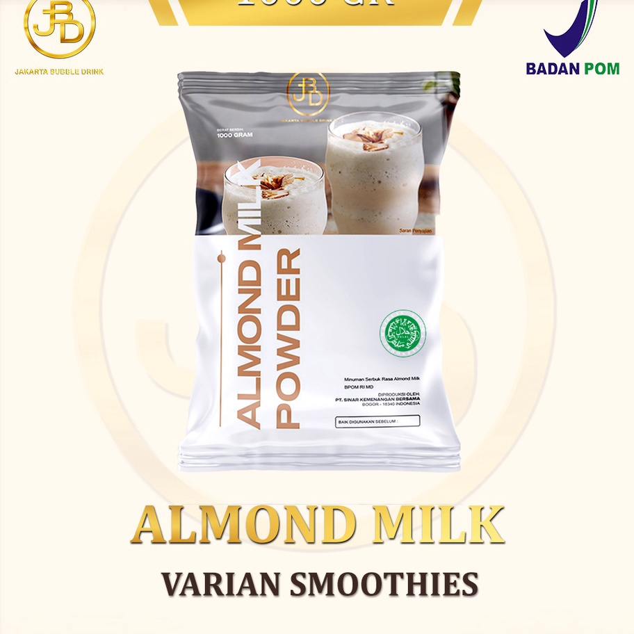 

Termurah Bubuk Minuman Premium ALMOND MILK -Jakarta Bubble Drink | BPOM&HALAL !