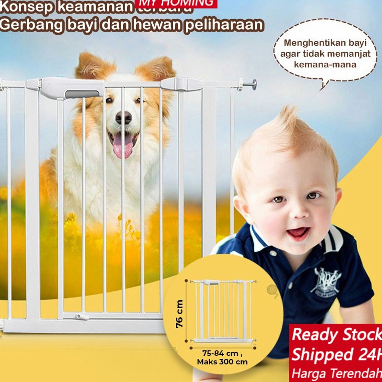 SALE TERBATAS!. 【Harga-Minimum】COD Baby Safety Gate Pintu Pengaman Bayi Pressure Gate Pagar Pengaman