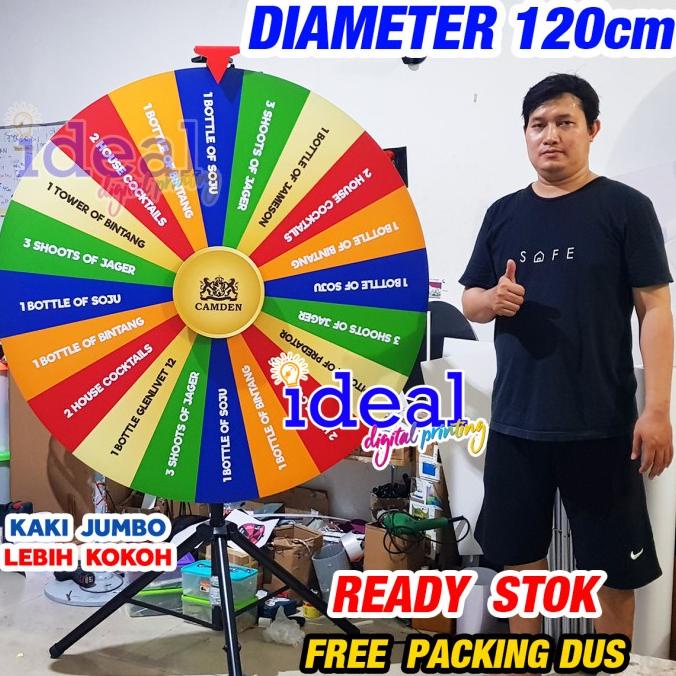 

Roda undian 120 cm / roda keberuntungan / wheel of fortune