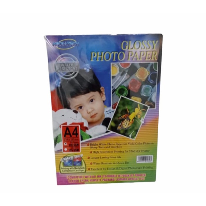 

Terlaris Mediatech Glossy Photo Paper A4 110 Gsm - 100 Sheet