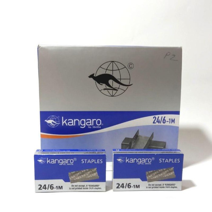 

Isi Staples KANGARO NO 3 24/6 Kotak@20/Isi Stapler/Refill Hekter Besar