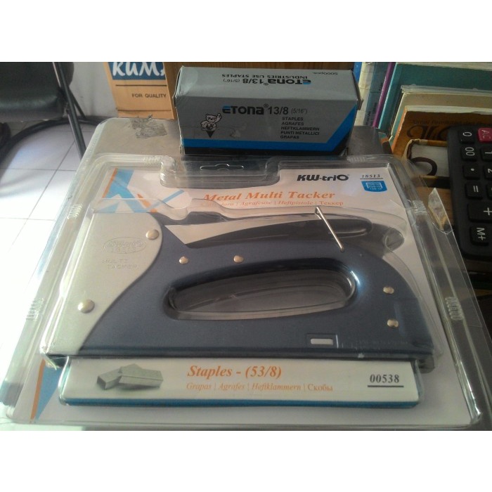 

Staples Tembak Besar / Staple gun / Gun Tacker + Isi Staples 5000 Pcs
