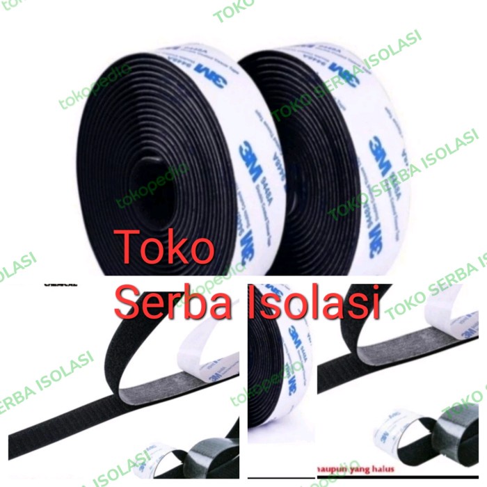 

Velcro 3M Size 25mm x 3meter Hook-Loop Pengikat Kabel/Barang Velkro