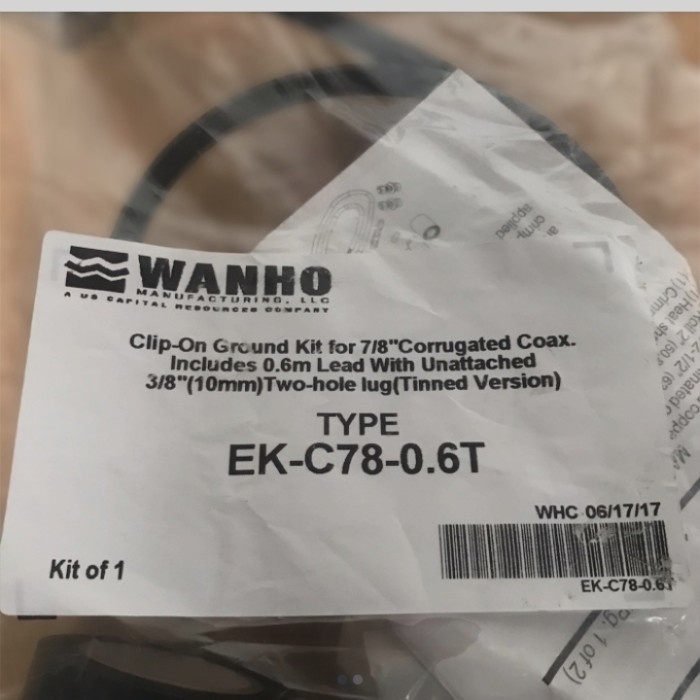 

Grounding kit for wanho 7/8