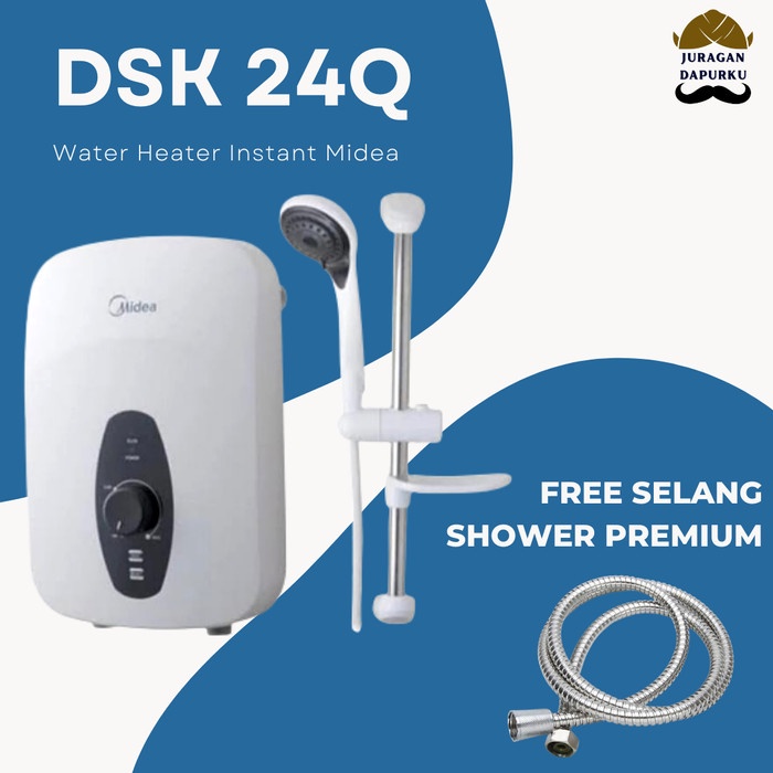 Water Heater Listrik Instan Water Heater Midea DSK 24Q + SELANG SHOWER