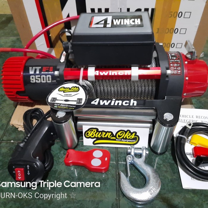 Terlaris Derek Winch 4Winch 9500Lbs
