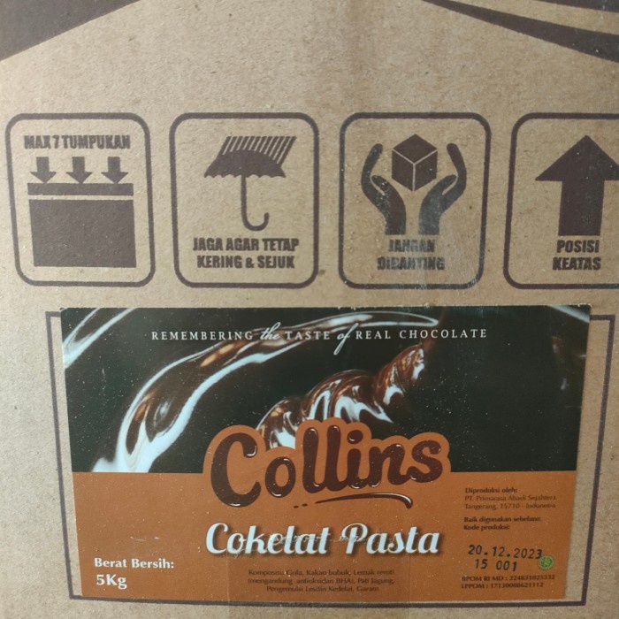 

Collins Cokelat Pasta Selai Coklat Filling 5 Kg