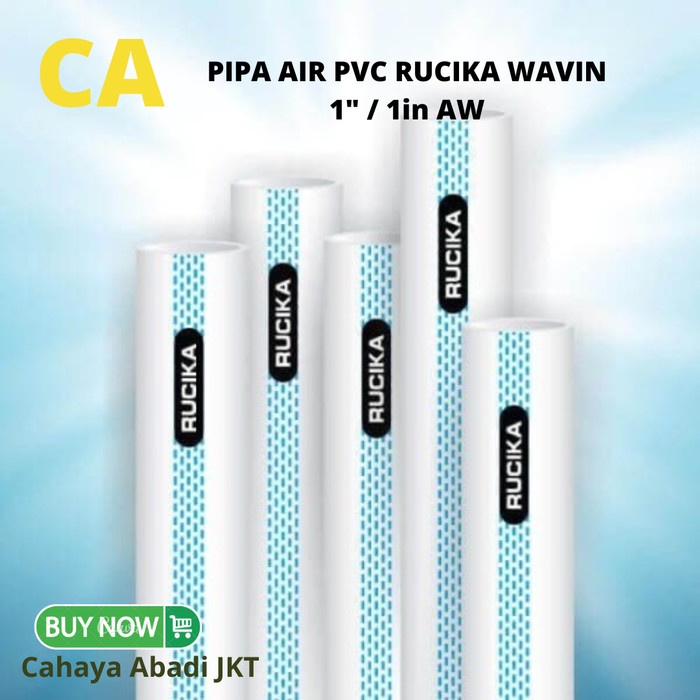 Terlaris Pipa Air Pvc Rucika Wavin 1" / 1In Aw