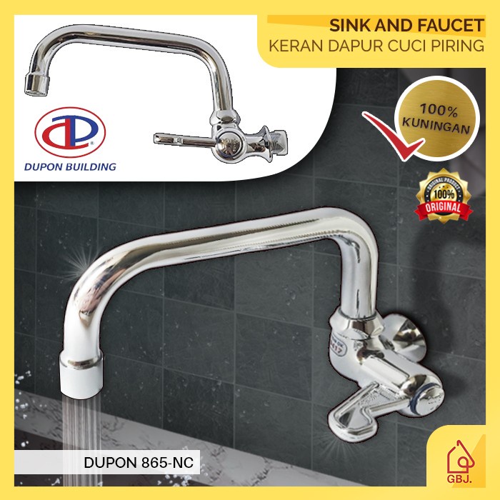 Keran Cuci Piring Bebek Dupon 865-Nc / Kran Dapur Angsa / Keran Bebek