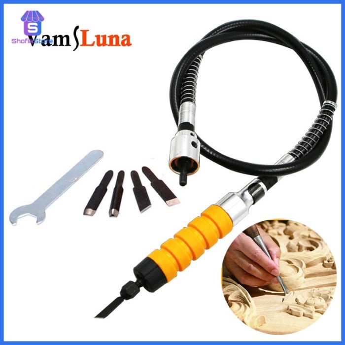 

Terlaris Alat Ukir Kayu Electric Chisel Wood Carving Tool Set -Kuning