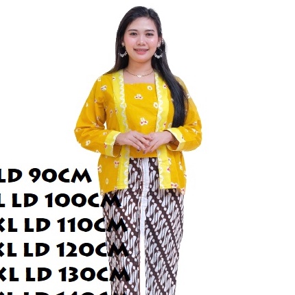 Termurah Kebaya Kutubaru Jumputan Jumbo grosir