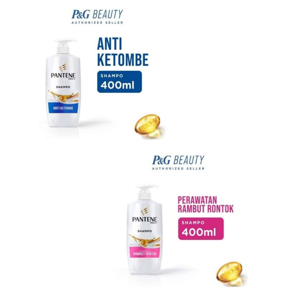 Pantene rambut rontok dan anti ketombe 400ml