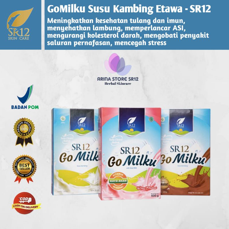 

SR12 GO MILKU SUSU ETAWA TERBAIK / GO MILKU 600GR SUSU KAMBING KUALITAS PREMIUM /