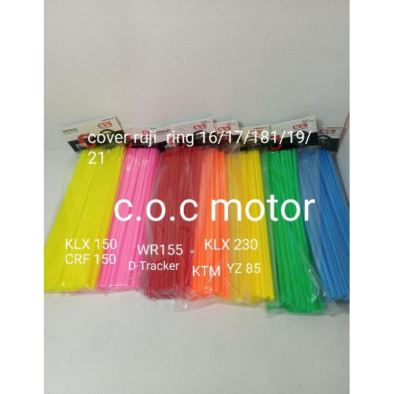 Grosir Sedotan Jari-Jari Cover Pelindung Ruji Warna Ring 16 17 18 19 21 Klx 150 230 250 Crf150 Wr155