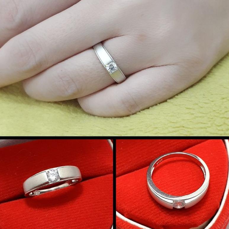 Populer Cincin Perak 925 Fashion Cincin Wanita Atau Cincin Pria Perak 925 / Cc138
