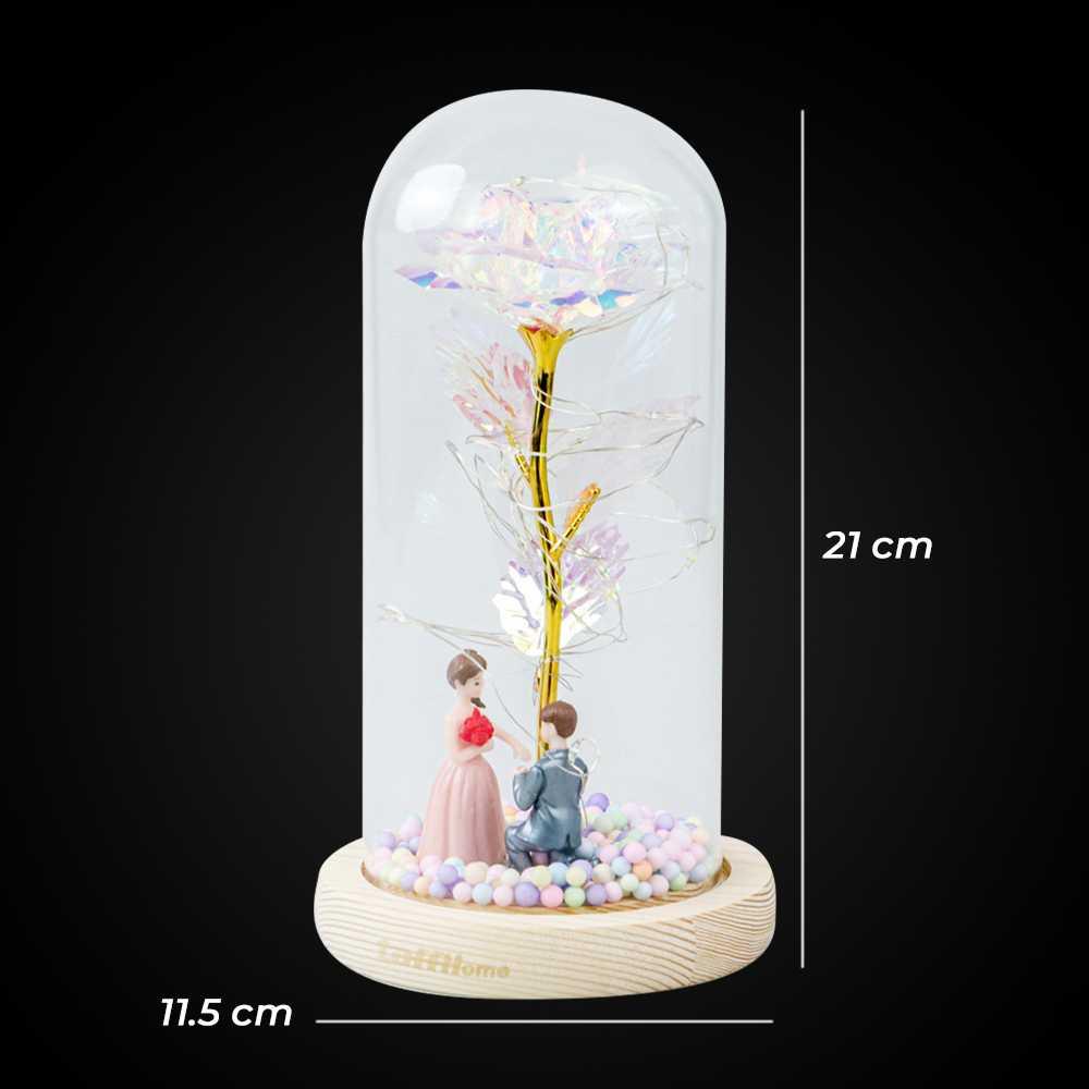 TaffHOME Lampu Meja Hias LED Galaxy Rose Eternal Colorful Light - MSFRG-003