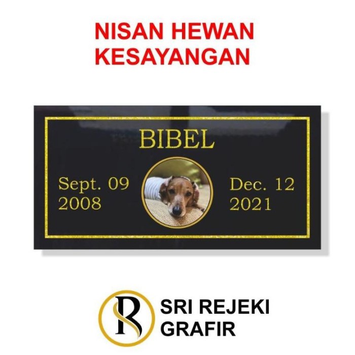 BATU NISAN HEWAN PELIHARAAN