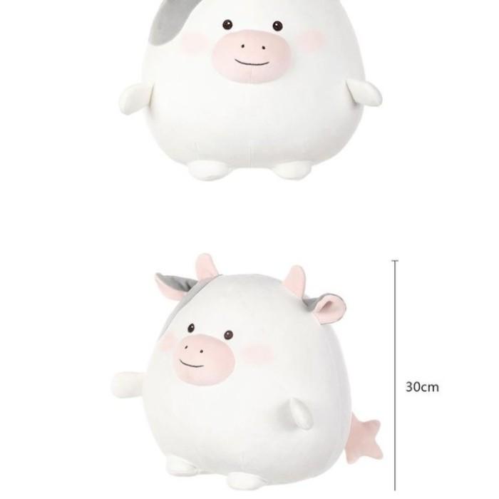Miniso Boneka Sapi Berekor Bintang - Round Cow Plush Toy
