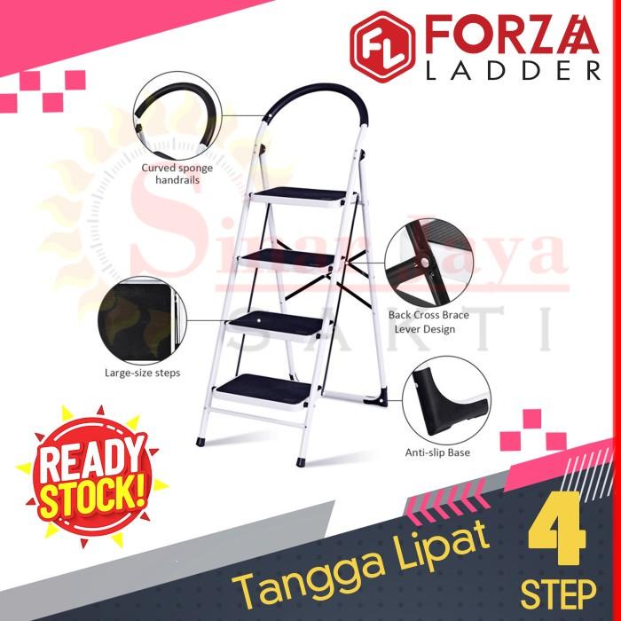 TANGGA LIPAT BESI 4 DAN 6 STEP | TANGGA DUDUK STEP LEBAR FORZA