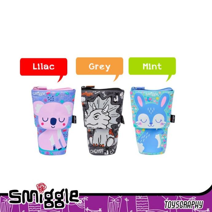 

Smiggle Pencil Case Slide Stand Animalia Transform Tempat kotak pensil ---NEW---