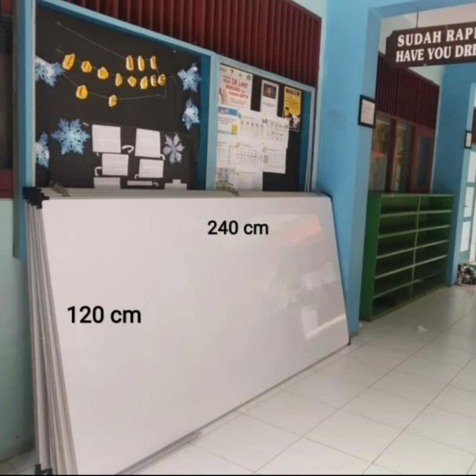 

whiteboard sekolah 120 x 240 cm papan tulis sekolahan ---NEW---