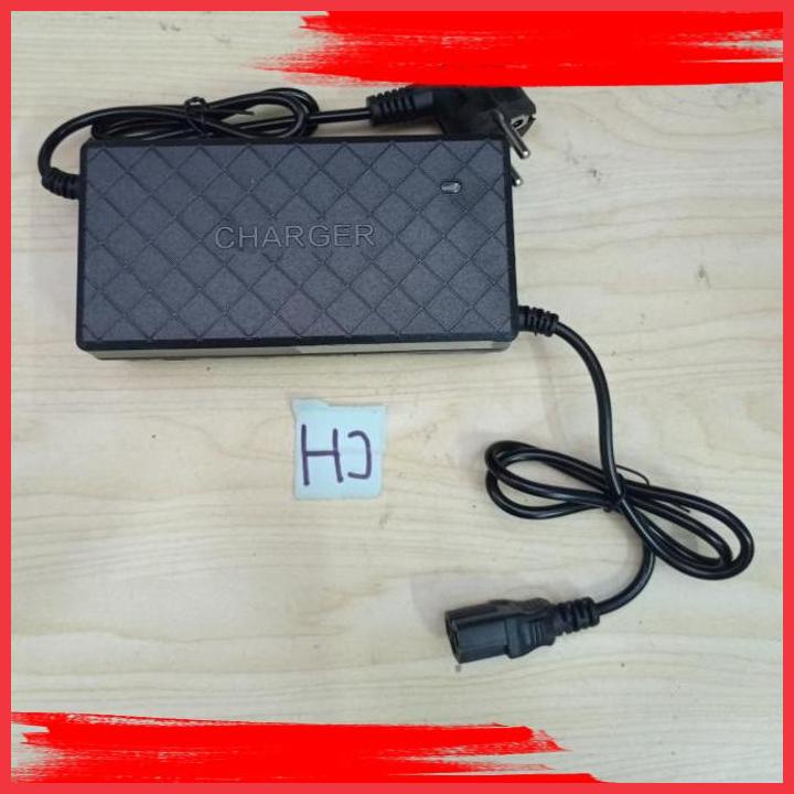 (HJJ) SMART CHARGER OXO 48 VOLT 12 AH UNIVERSAL UNTUK SEPEDA LISTRIK