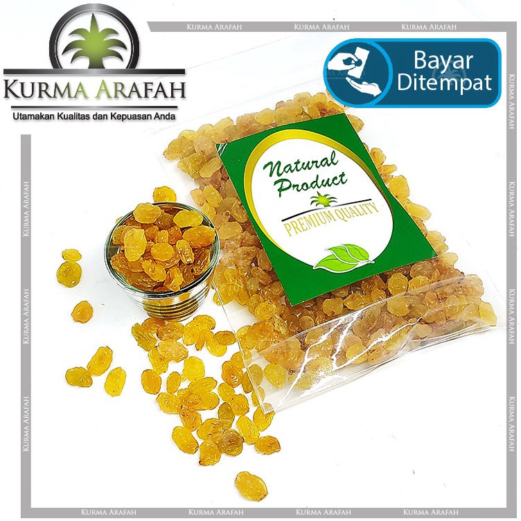 

Bisa COD Kismis Mutiara Manis 1kg Kismis Manis Simin grosir